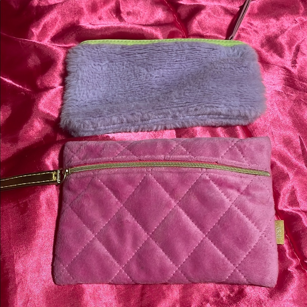 ipsy Pink and Purple Cosmetic Bags